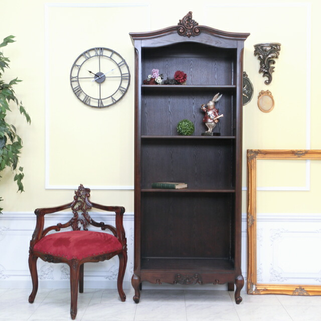 楽天市場】輸入家具 本棚 アンティーク ブックケース アンティーク調