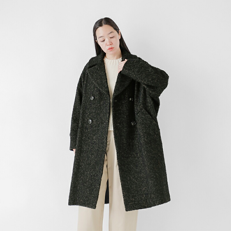 楽天市場】TICCA ティッカ ウール ミックスツイード テント コート