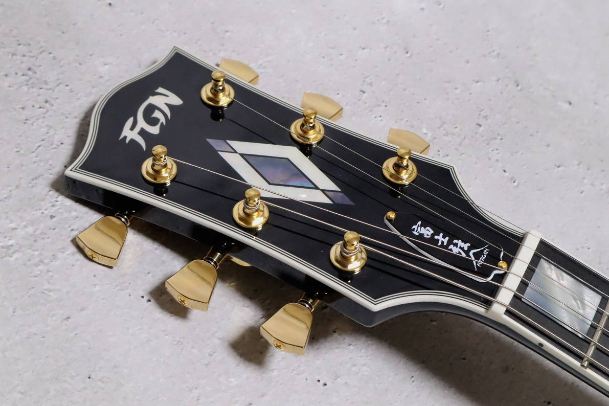 楽天市場】FUJIGEN NLC200EMH BK フジゲン レスポール カスタム タイプ