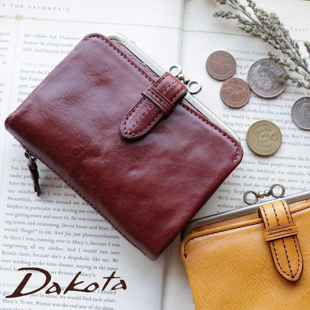 楽天市場】ダコタ 二つ折り財布 Dakota クラプトン がま口小銭入れ