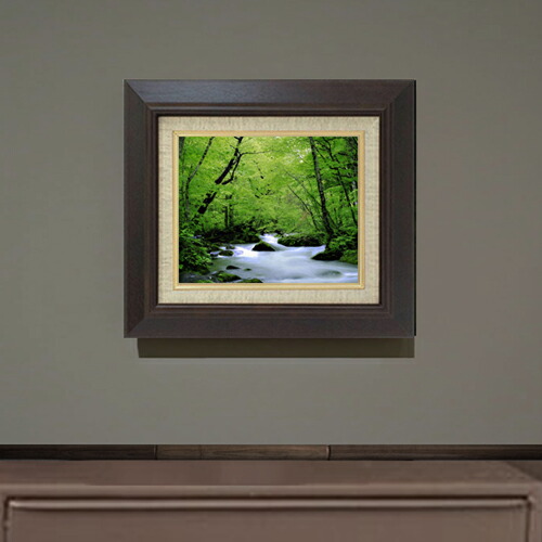 楽天市場】【油絵 直筆仕上げ】秋、紅葉 アートフレーム：色ブラウン