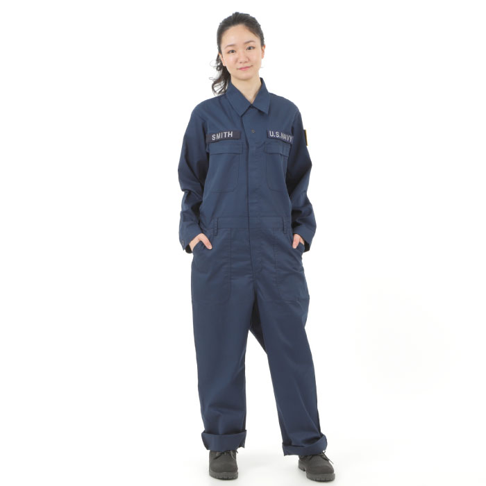 楽天市場】自衛隊グッズ つなぎ 海上自衛隊 米軍 ベルクロ