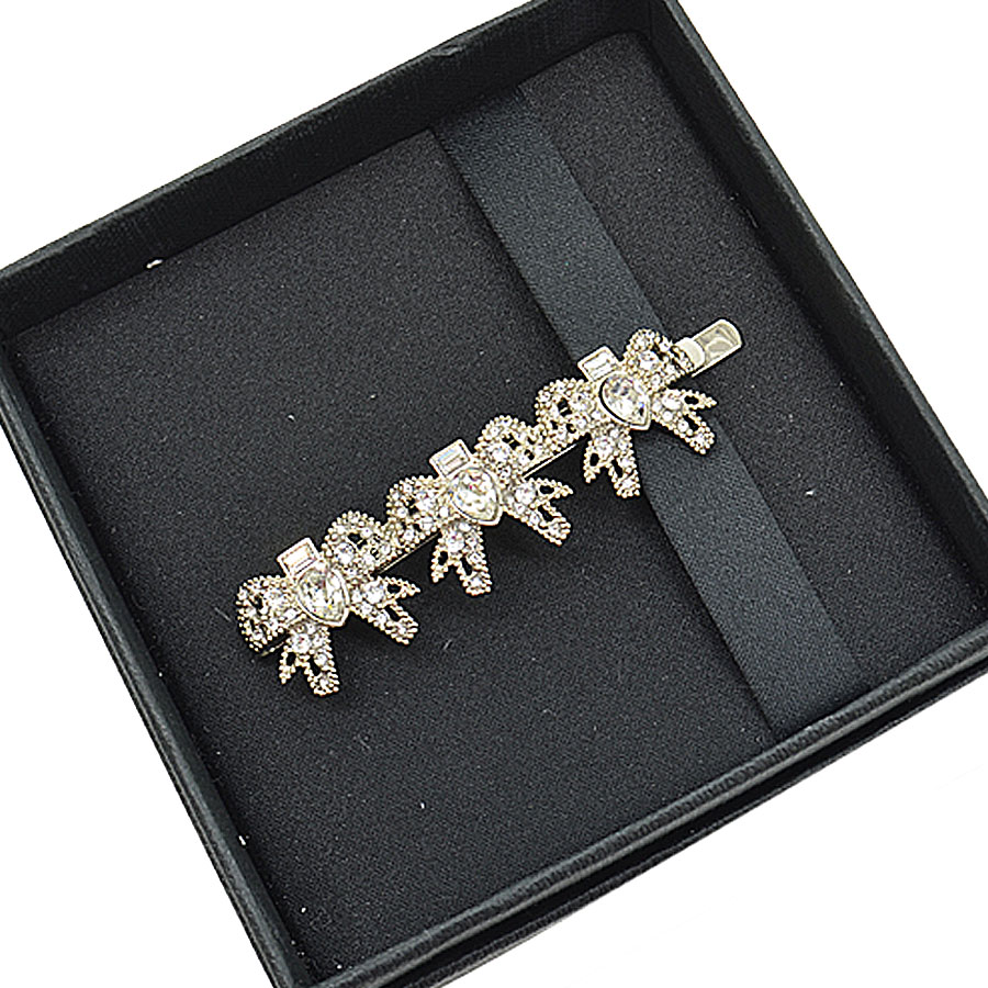 楽天市場】ミュウミュウ MIU MIU ヘアピン シルバーxクリア 金属素材