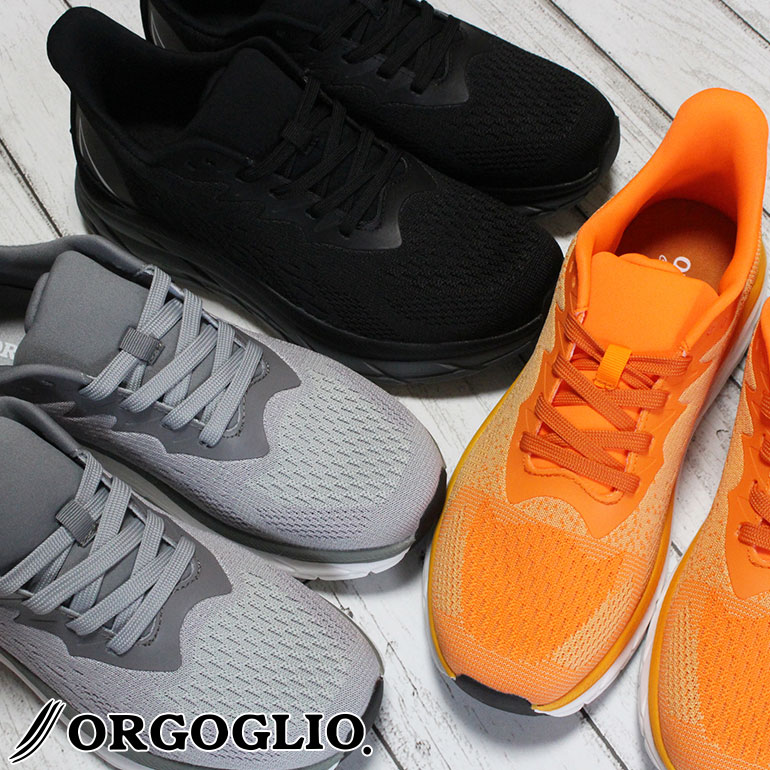 楽天市場】ORGOGLIO メンズスリッポン 55330 ブラック グレー オレンジ