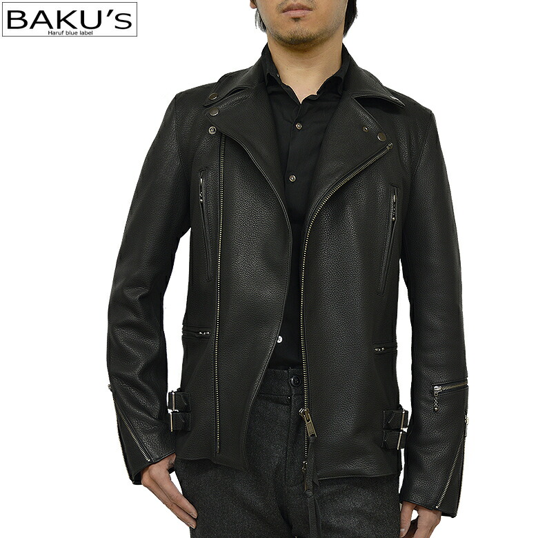 楽天市場】鹿革 ライダースジャケット レザージャケット 革ジャン