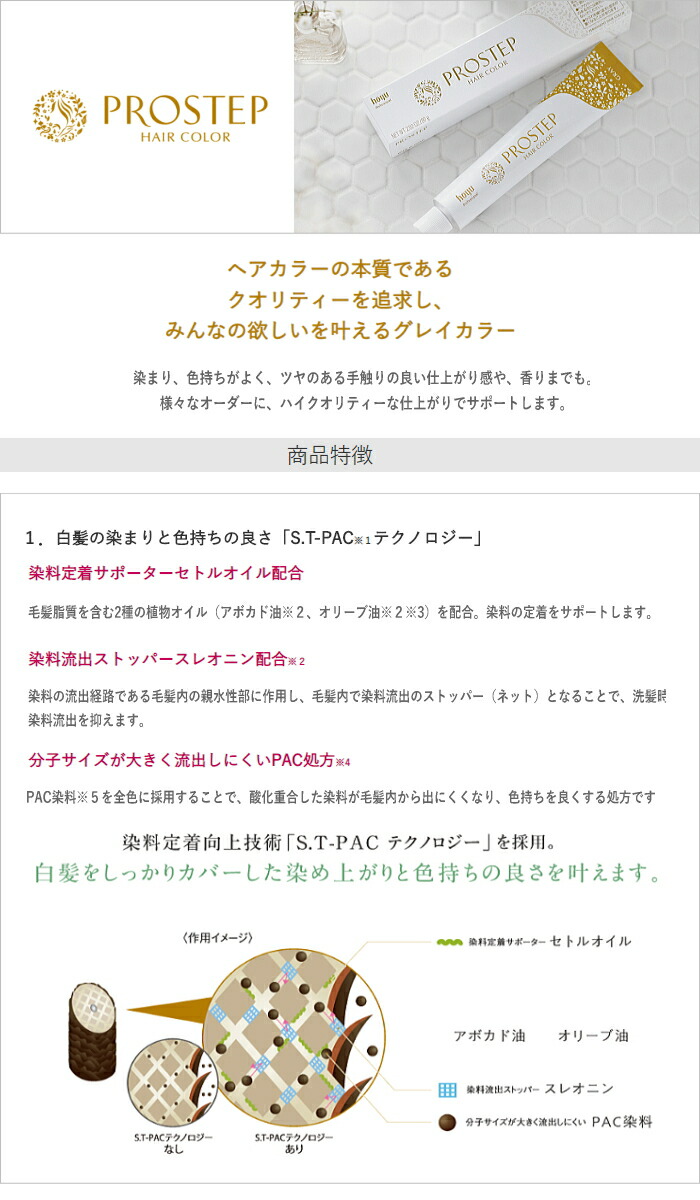 楽天市場】ホーユー プロステップ グレイカラー GN 9 80g グレイ