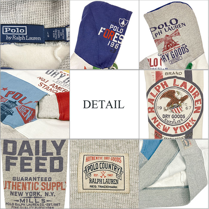 楽天市場】ラルフローレン POLO Ralph Lauren パッチワーク パーカー