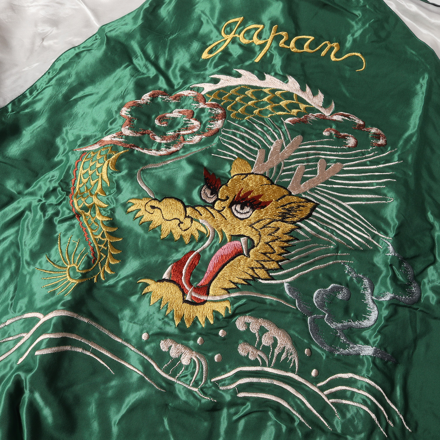 両面最高】スカジャン鷲虎龍 テーラー 東洋エンタープライズ 刺繍M