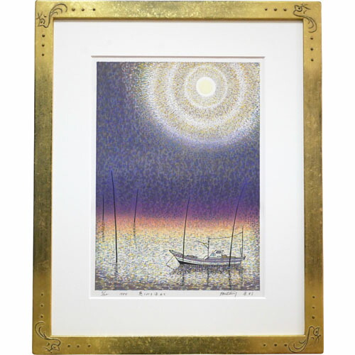 楽天市場】牧野宗則 額付き木版画 『慈しみを染めて』 1984年 : ベルセーブ