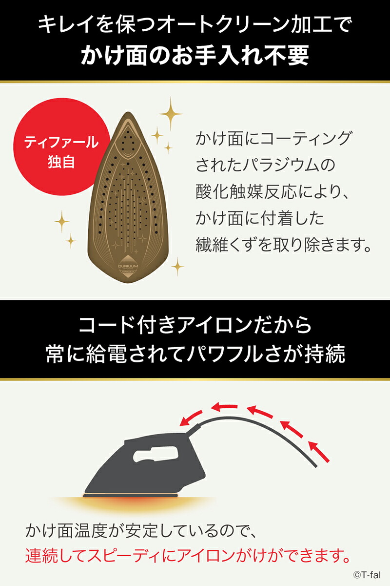 楽天市場】【T-fal公認ショップ】ティファール T-fal アイロン