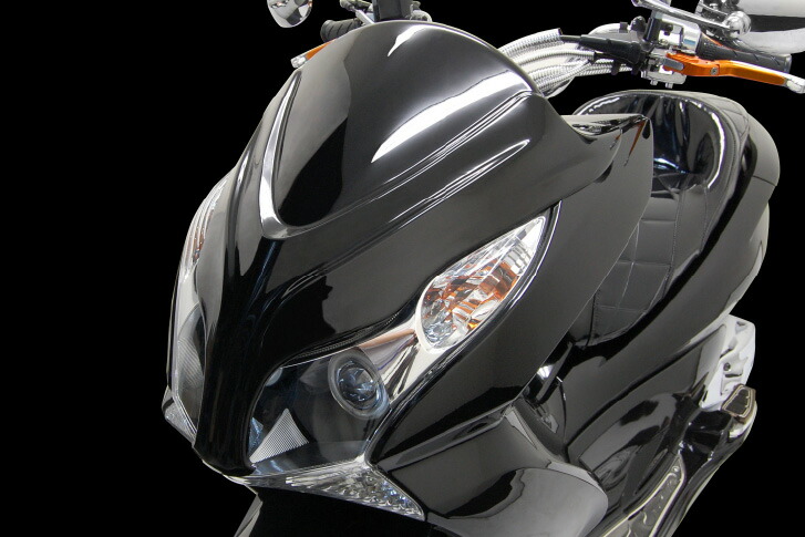 楽天市場】ホンダ PCX JF28/KF12 カスタムフロントマスク 黒 ブラック