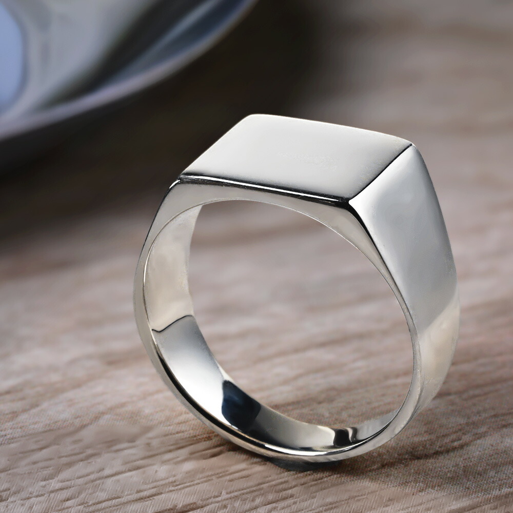 楽天市場】Binich(ビニッチ) シンプル 印台 リング メンズ 指輪 メンズ
