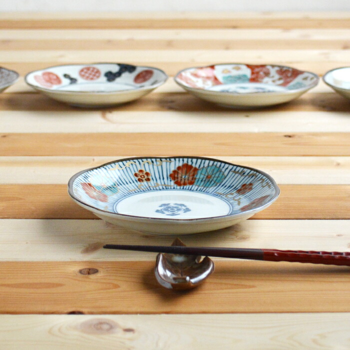 古伊万里 藍錦 金彩 染付 【渦福】龍紋の四方鉢 木箱付 四方角皿