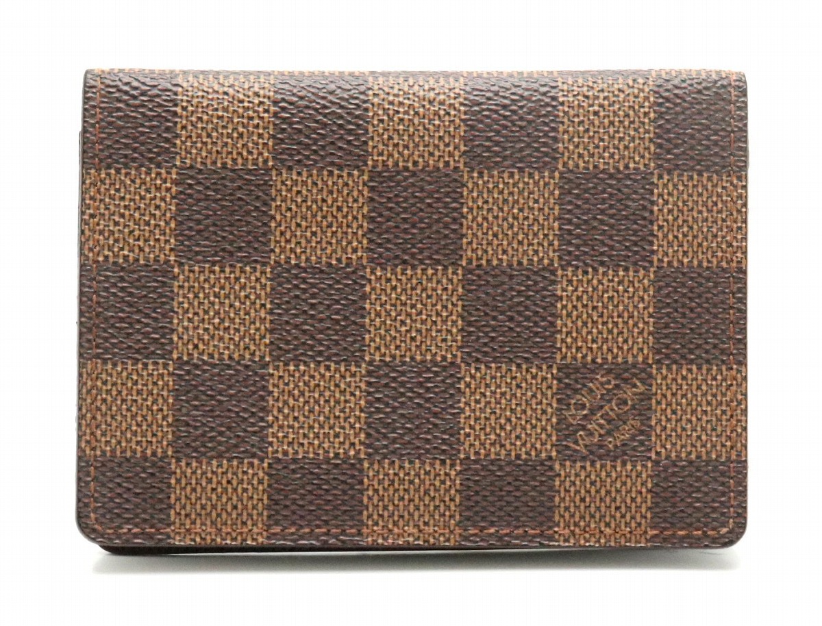 楽天市場】LOUIS VUITTON ルイ ヴィトン ダミエ ポルト2カルト ヴェル