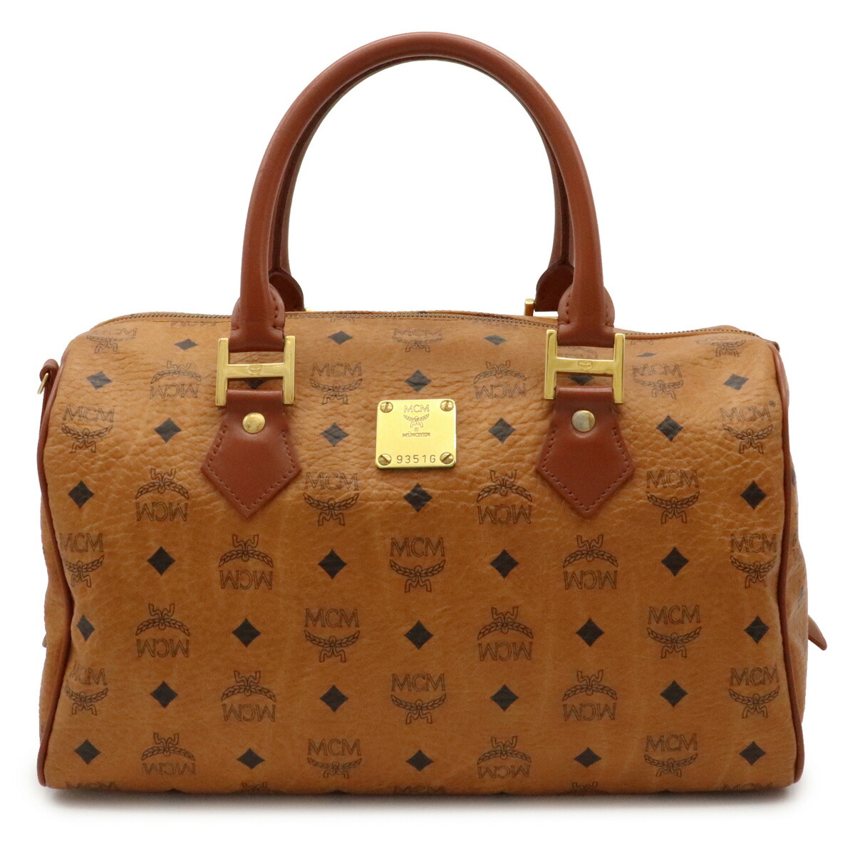 楽天市場】【バッグ】MCM エムシーエム ロゴグラム ボストンバッグ