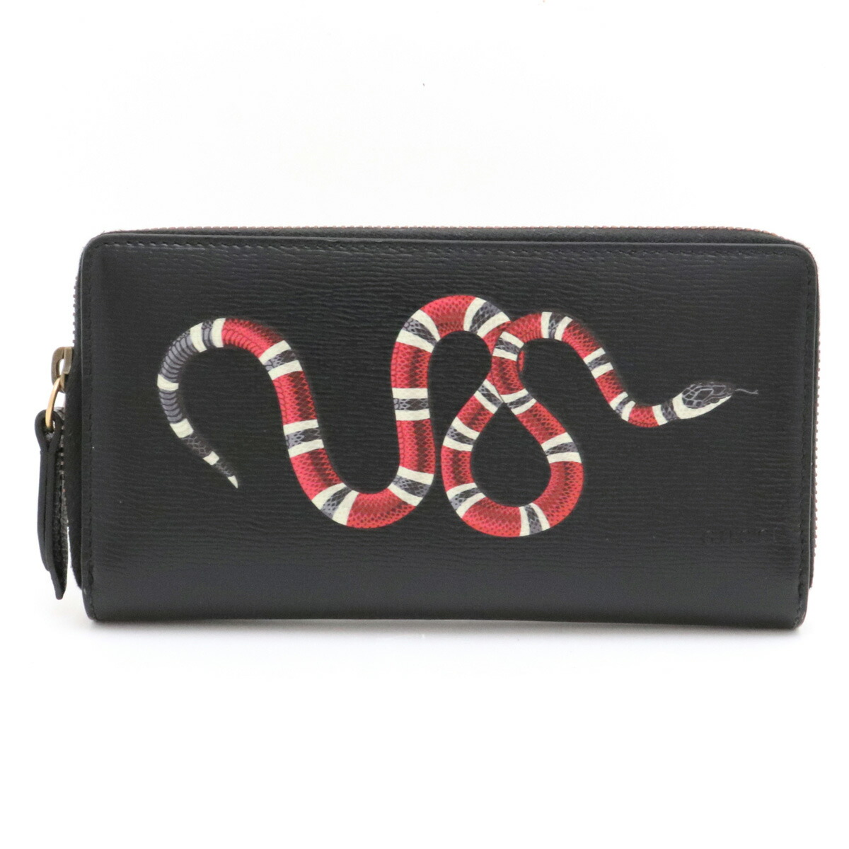 楽天市場】【財布】GUCCI グッチ スネーク プリント レザー ジップ