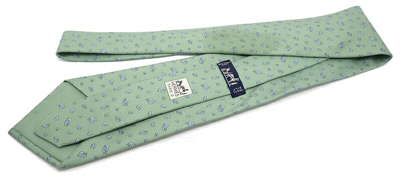 楽天市場】HERMES エルメス ネクタイ シルク100% カタツムリ モチーフ