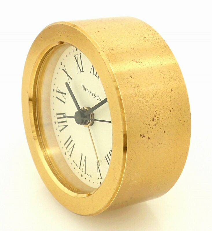 ティファニーTiffany & Co. ゴールド置時計 ヴィンテージクロック真鍮