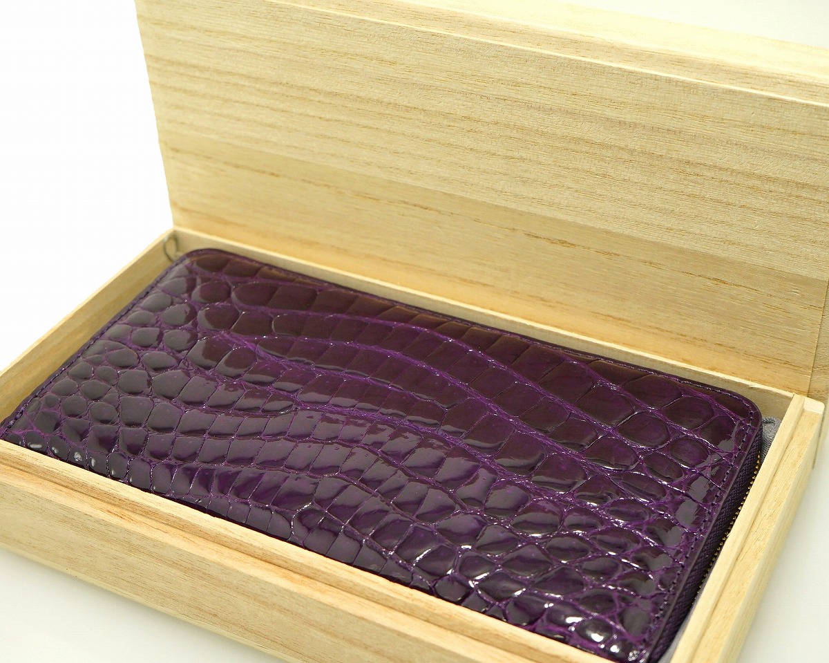 楽天市場】【新品未使用品】【財布】クロコダイル ワニ革 長財布