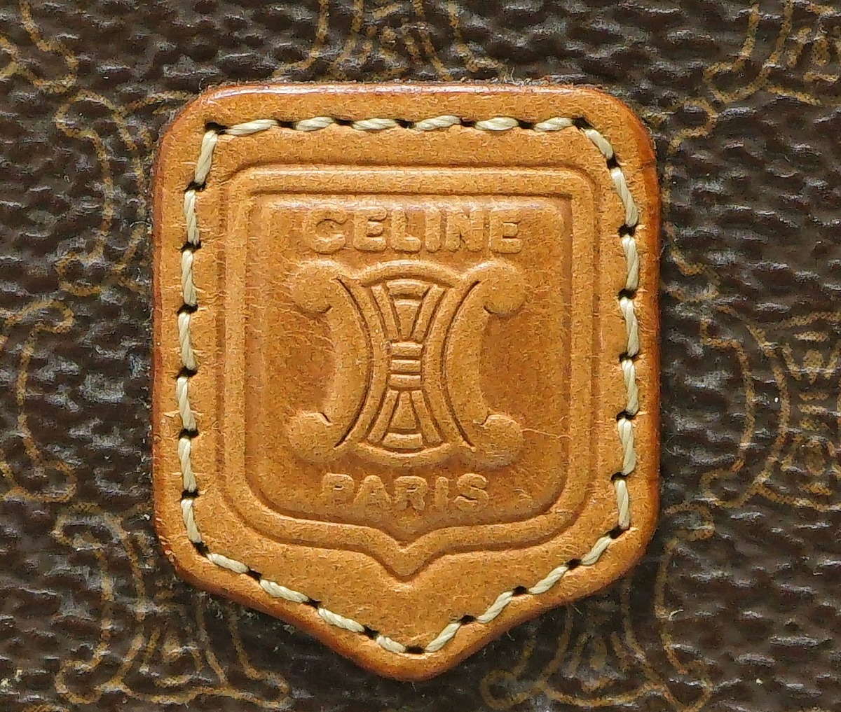 楽天市場】【バッグ】CELINE セリーヌ マカダム柄 ポーチ コスメポーチ