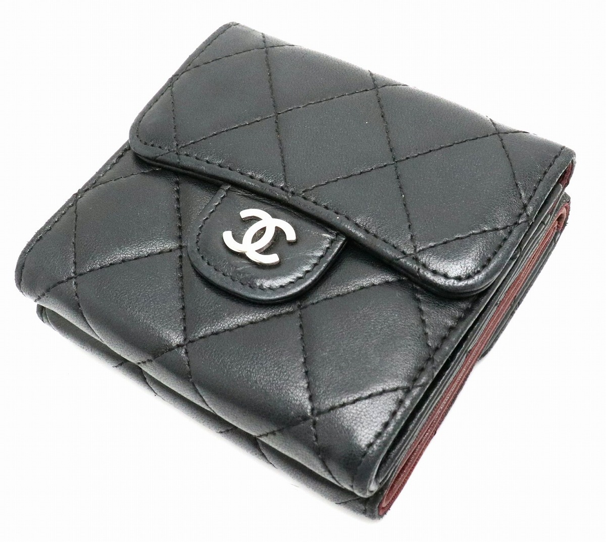 楽天市場】【財布】CHANEL シャネル マトラッセ ダブルホック Wホック