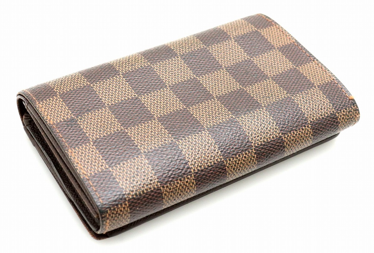 楽天市場】【財布】LOUIS VUITTON ルイ ヴィトン ダミエ ポルトモネ