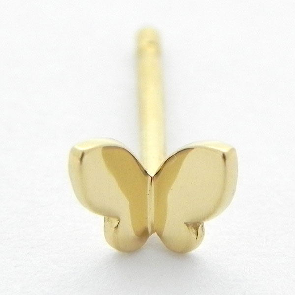 楽天市場】【ピアス】22金セカンドピアス「蝶S・バタフライ