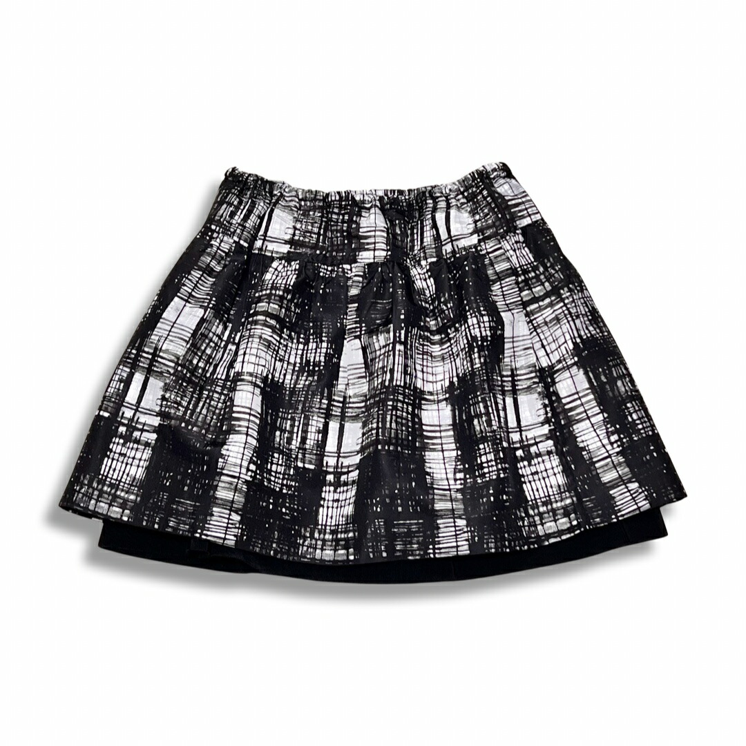 楽天市場】PRADA プラダ タグ付き チェック柄 シルク フレア ひざ上丈