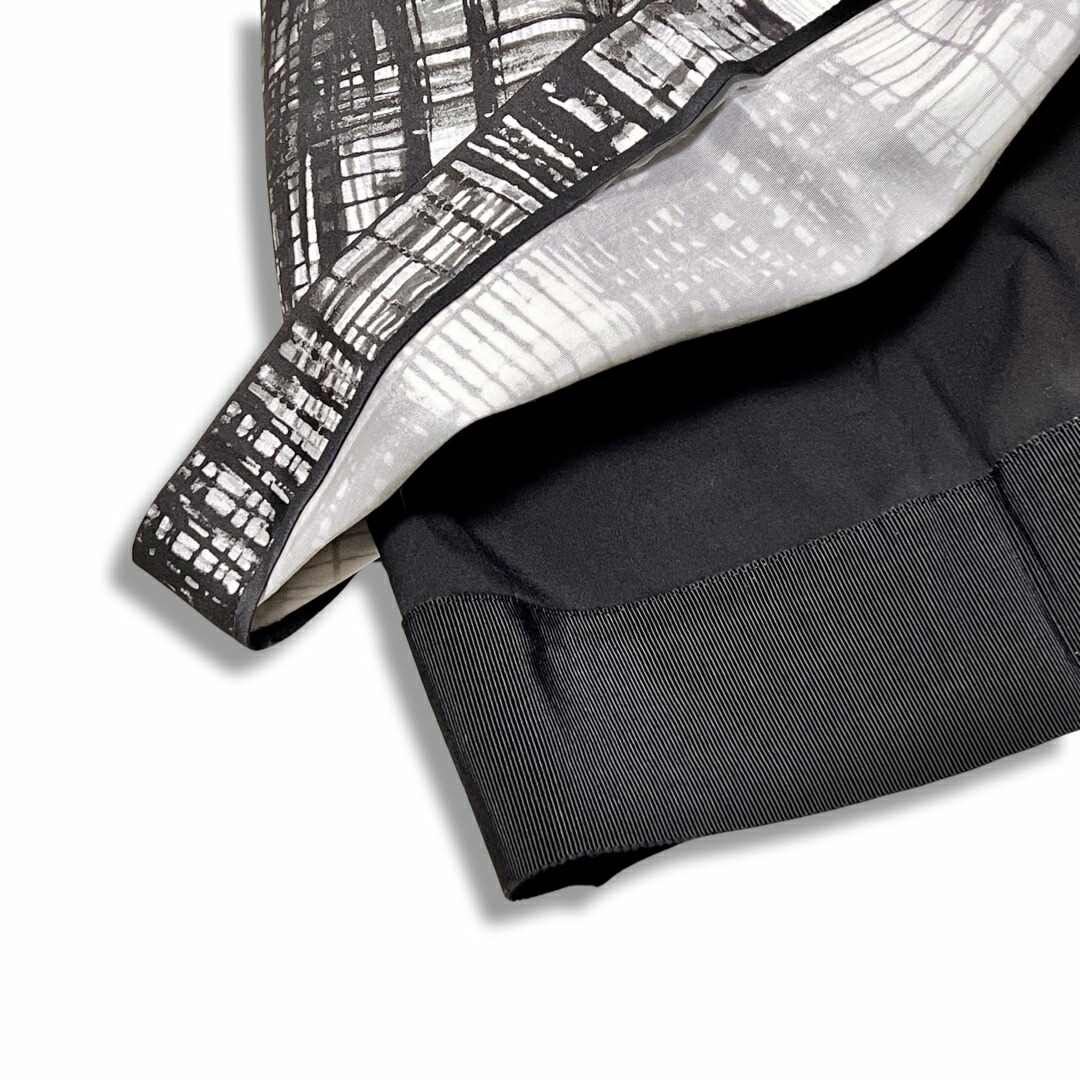 楽天市場】PRADA プラダ タグ付き チェック柄 シルク フレア ひざ上丈