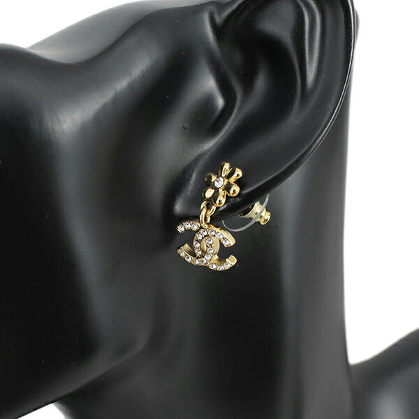 楽天市場】シャネル ピアス フラワー ココマーク ドロップ CCロゴ