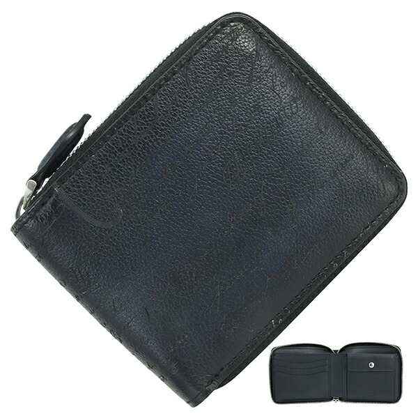 楽天市場】【超美品】 ベルルッティ 二つ折り財布 ラウンドジップ