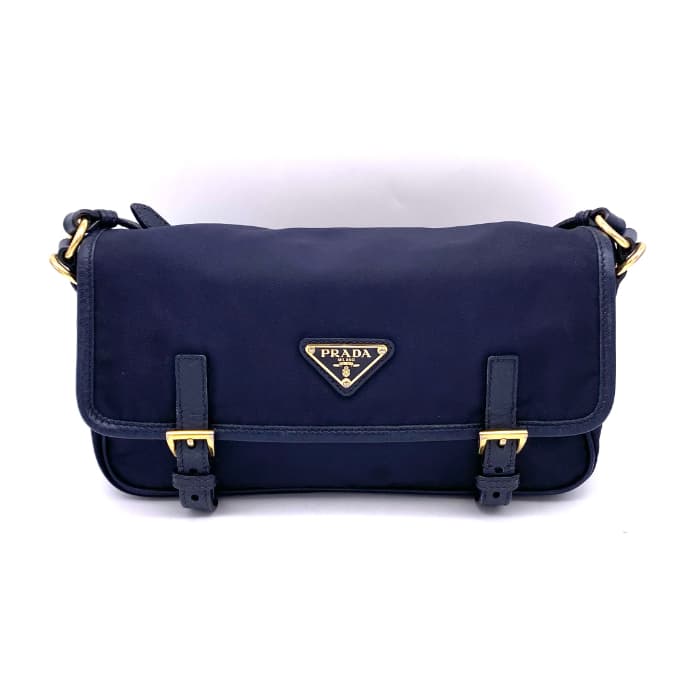 楽天市場】【中古】良品 PRADA プラダ 三角ロゴ プレート ナイロン