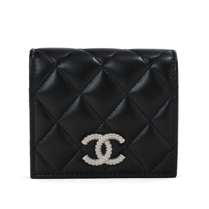 楽天市場】シャネル CHANEL 二つ折り財布 クラシックスモール