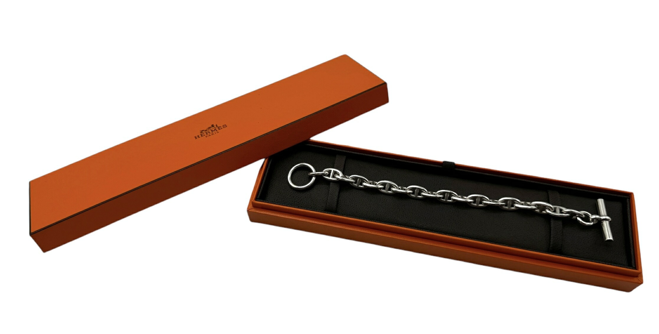 楽天市場】【美品】HERMES エルメス シェーヌダンクル PM ブレスレット