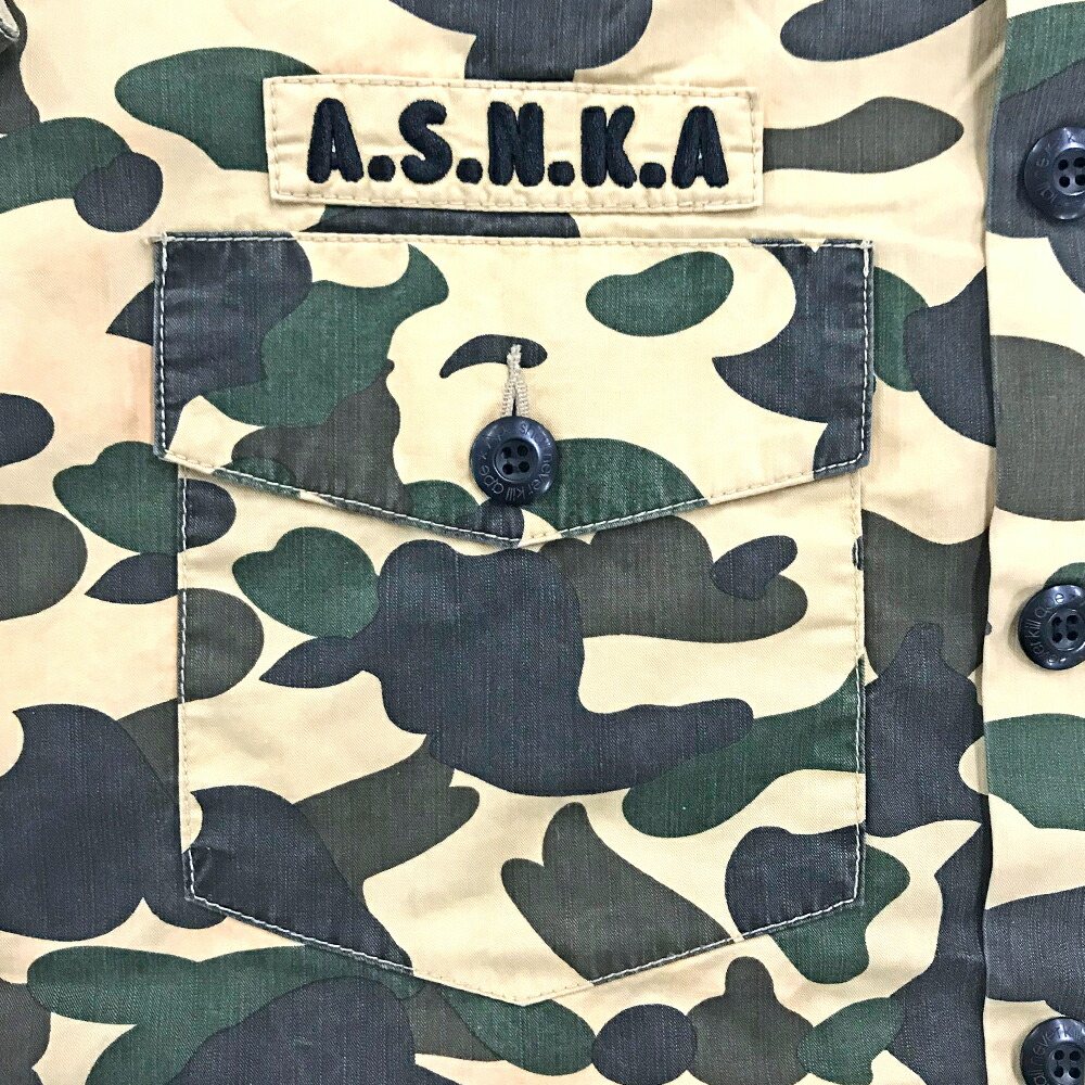 楽天市場】A BATHING APE カモフラ柄シャツ Mサイズ マルチカラー 迷彩