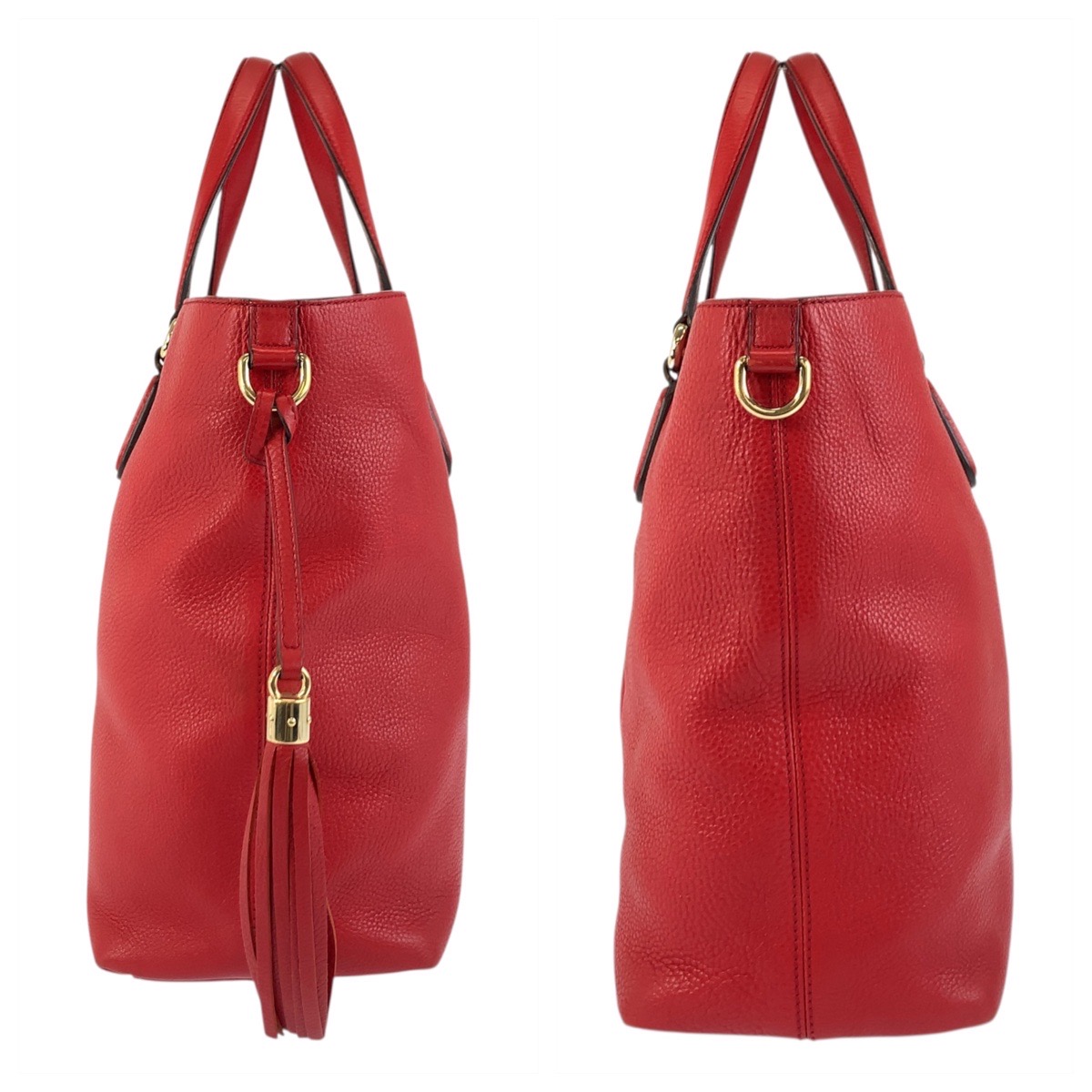 楽天市場】美品 GUCCI グッチ ソーホー レッド ゴールド金具 レザー