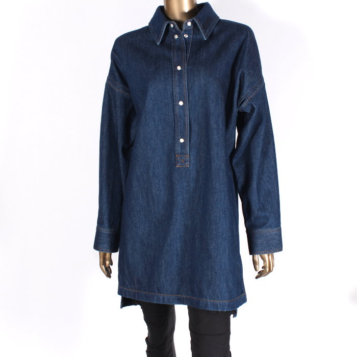楽天市場】グッチ GUCCI ワンピース デニムシャツ ブルー 812609 XDC7I