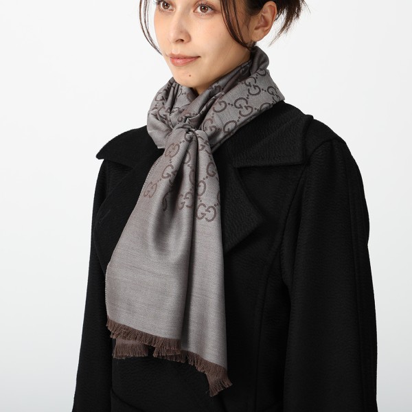 楽天市場】GUCCI グッチ スカーフ ストール レディース GGロゴ シルク