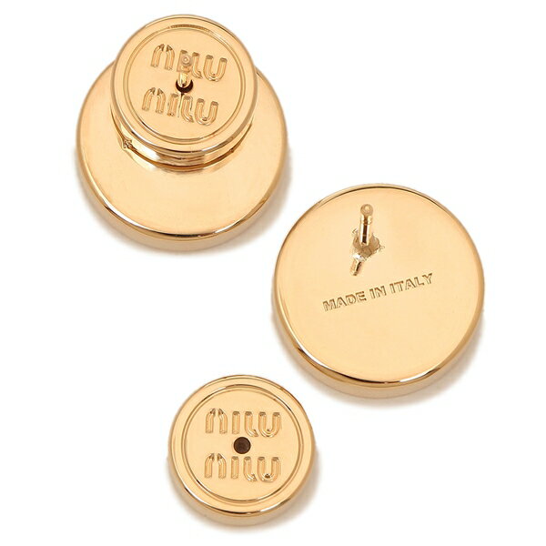 楽天市場】MIU MIU ミュウミュウ ピアス エナメルメタルピアス ロゴ