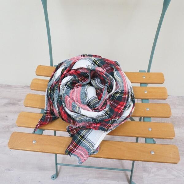 楽天市場】Veritecoeur ガーゼストール（コットンウール)Checked Gauze