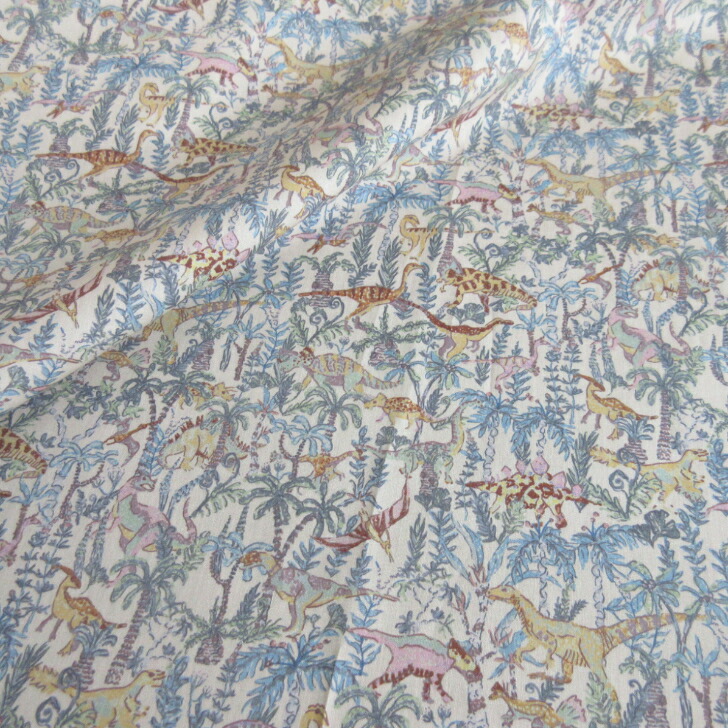 楽天市場】リバティ生地 Rumble and Roar 18C色/ネイビー/ミルクティ