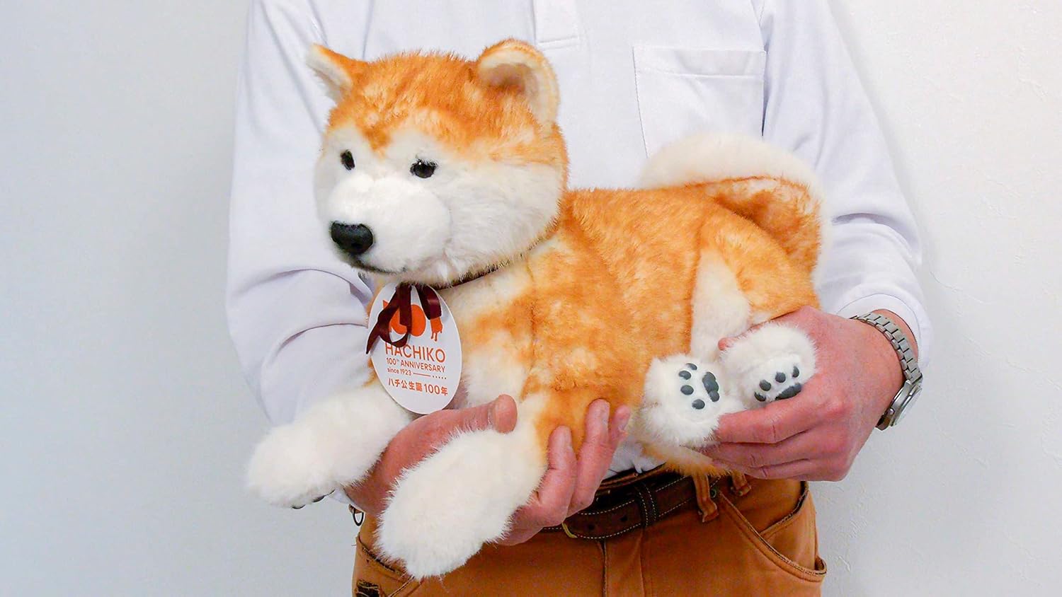 楽天市場】なでなでワンちゃん秋田犬HACHI-EX 犬 ぬいぐるみ 癒し