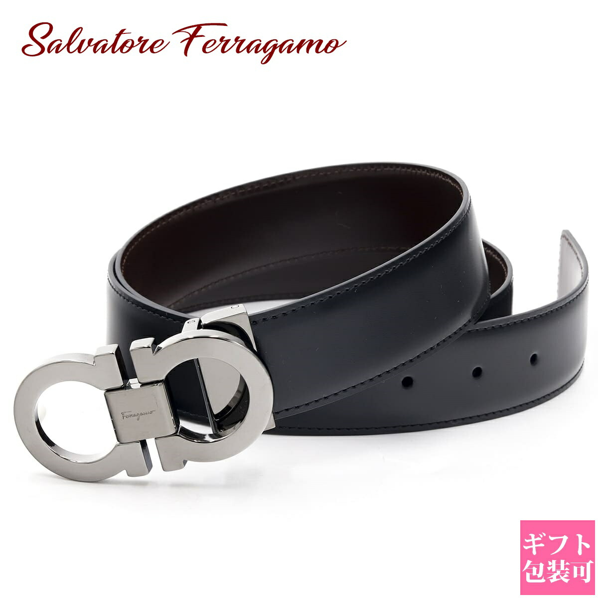 楽天市場】フェラガモ ベルト Ferragamo ベルト メンズ リバーシブル