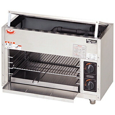 楽天市場】MGK-063UB マルゼン ガス上火式焼物器 スピードグリラー