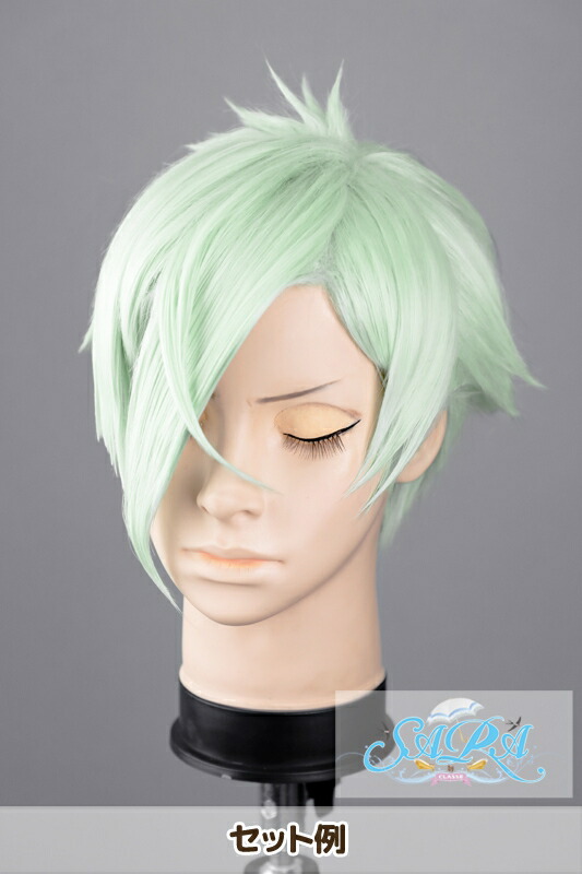 楽天市場】[クラッセ] ウィッグ ショート 抹茶ラテ 緑 コスプレ セット