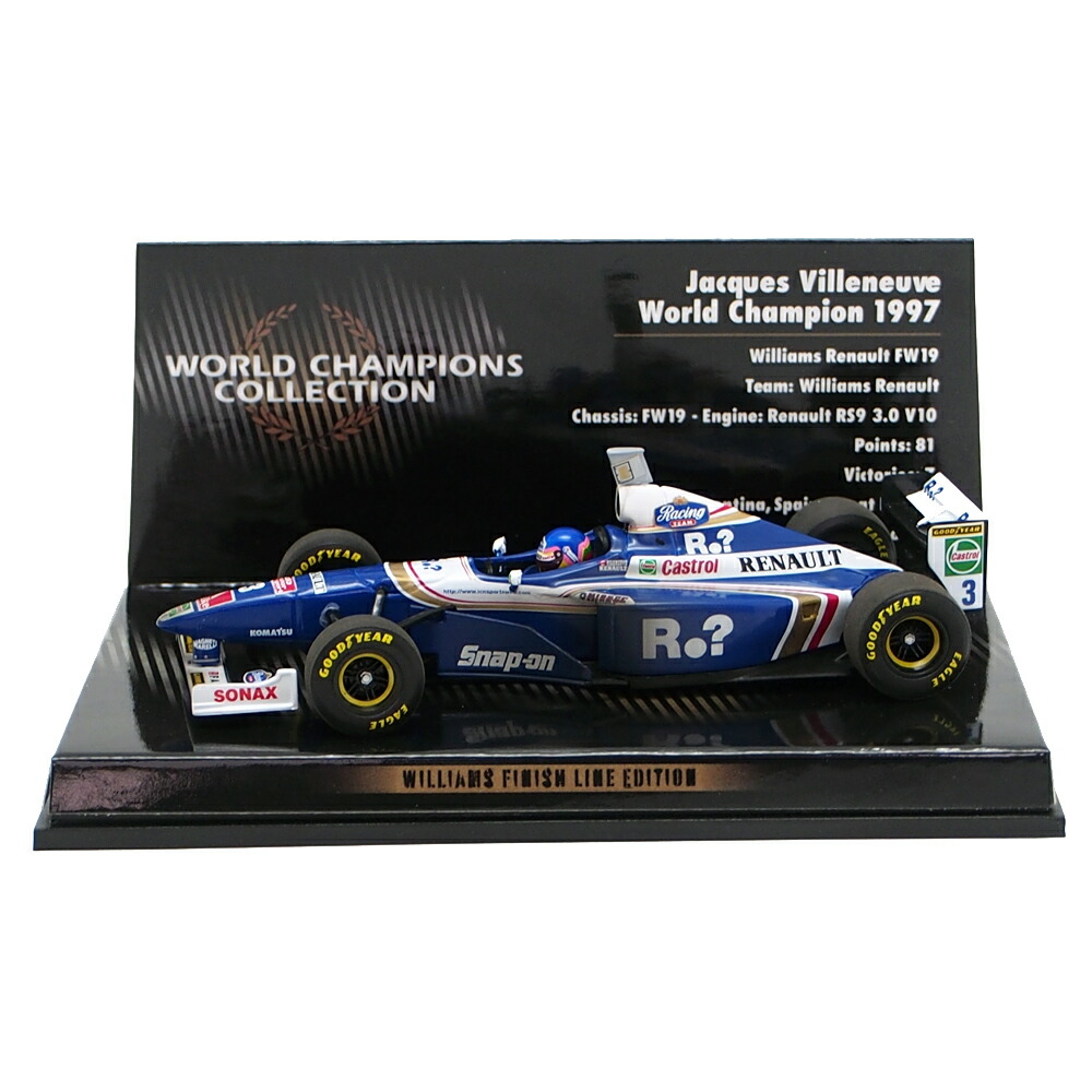 楽天市場】ミニチャンプス 1/43 ウィリアムズ ルノー FW19 ジャック
