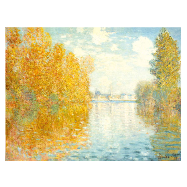楽天市場】絵画 F6号 モネ ｢秋のアルジャントゥイユ｣ 複製画 額入り