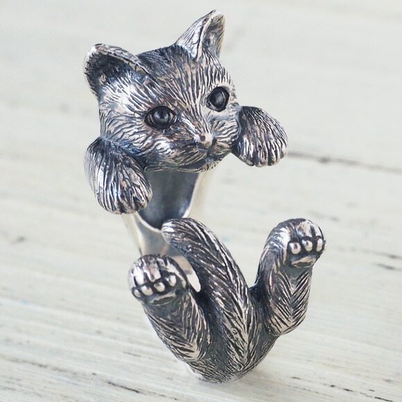 楽天市場】naturama(ナチュラマ)猫 リング “ラテュ” ねこ シルバー