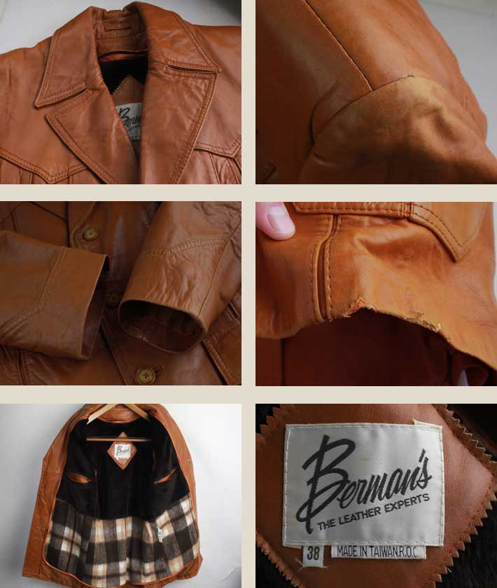 楽天市場】レザージャケット メンズ 中古 1970年代 Berman's レザー