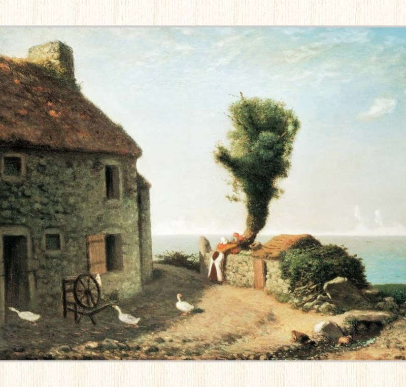 楽天市場】世界の名画 ジャン＝フランソワ・ミレー【グリュシーの村